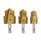 thumbnail image 1 of Broca Escalonada De Elevación Ppr Brocas Para Taladro 3pcs DORADO PLATA, 1 of 5
