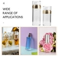 thumbnail image 3 of EXHUMKY Set of 2 Golden Airless Vacuum Pump Bottles, Refillable Travel Lotion Dispensers for Skincare and Cosmetics, 3 of 8