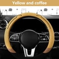 thumbnail image 2 of Ear Pattern Universal Steering Wheel Plush Car Steering Wheel Cover Set Warm Soft Fuzzy Plush Winter Car Accessories Interior, 2 of 5