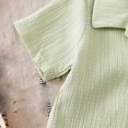 thumbnail image 5 of Faraee Toddler Baby Boys Clothes Summer Outfits Polo Shirt Shorts Set 6 12 18 24 Months 2t 3t 4t Cotton Linen Infant Clothing Green,12-18 Months, 5 of 5