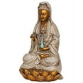 thumbnail image 2 of Design Toscano Goddess Guan Yin Seated on a Lotus Statue, 2 of 8