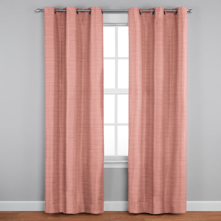Mainstays 100% Blackout Curtains, 38"W x 84"L, Terracotta photo 5
