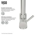 thumbnail image 6 of VIGO Zurich Single Handle Pull-Down Sprayer Kitchen Faucet Set with Deck Plate in Stainless Steel, 6 of 10