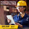 thumbnail image 2 of Auriculares Bluetooth de trabajo MIPEACE con 29 dB NR, 2 of 7