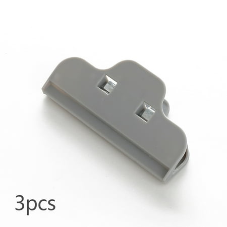 

MoreFarther Plastic Sealing Clips Food Snack Bag Clips Keeping Fresh Clamp Gray