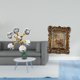 thumbnail image 2 of Escultura moderna de esfera con burbujas florales y marco de fotos antiguo tallado a mano, adorno de mesa para escritorio, oficina, estantería, sala d, 2 of 8
