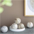 thumbnail image 6 of JERFIT Set of 6 Ceramic Decorative Balls, Modern Marbleized Orbs for Home Decor, Brown Multi-Color Centerpiece Accents for Table, Shelf & Mantel, 6 of 8