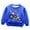 Blue, variant on Utlike Boys Sweatshirt Thermal Pullover Round Neck Solid Color Printing Thickened Warm Fall Winter Clothes Loose Top For Kids Size 2 Years-3 Years