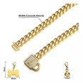 thumbnail image 2 of Rumypet Collar De Cadena De Oro Para Perro, Collar De Cadena, 2 of 5