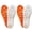 Orange, variant on Insoles for Women Man, Soft Memory Foam, Anti-Fatigue & Shock Absorption, Breathable Arch Support Inserts, 2 Pair