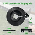 thumbnail image 2 of Landscape Edging Border 33 FT 2 Inch Tall with 60 Spikes, Plastic Edging for Landscaping, Garden Edging Border， Flower Bed, Paver and Lawn Edging Border, Black, 2 of 6