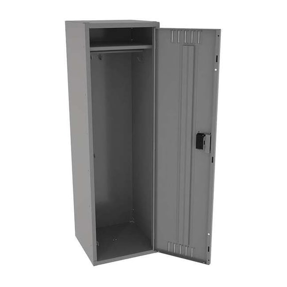 Tennsco Lckr,1x1Lckr,Md Gray,60"x18"x18",Assm STS-181860-AMG