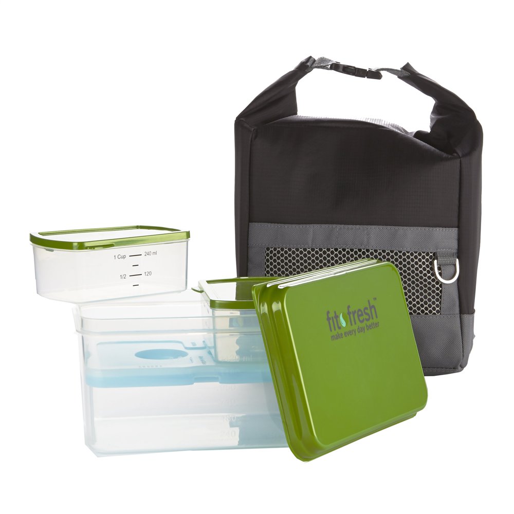 Sporty Insulated Lunch Bag with Ice Pack