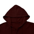 thumbnail image 6 of HLKJKLS Long Sleeve Shirts For Women Zip Up Hooded Cardigan With Large Pockets Long Sleeve Polyester Cotton Blend Red S-3Xl, 6 of 8
