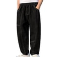 thumbnail image 2 of Bovxnpu Unisex Girls Wide Leg Jeans Lightweight Denim Pants Solid Straight Wide Leg Jeans Summer Casual Pants Pants, 2 of 7