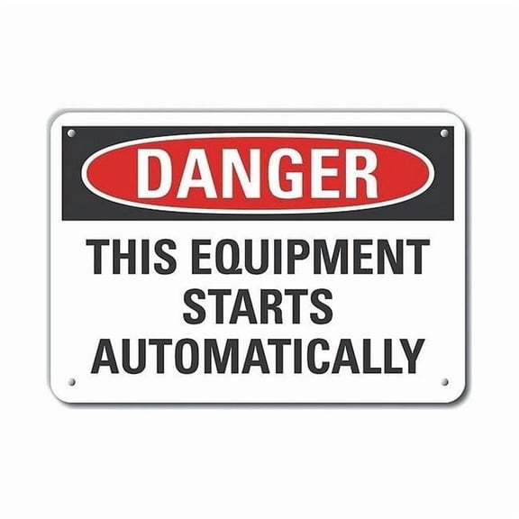 Lyle Mach&Operation Danger Sign,10x14in,Alum LCU4-0540-NA_14X10