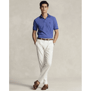 Ralph Lauren Mens Striped Polo Shirt, Blue, X-Small