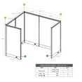 thumbnail image 2 of GOF 1 Person Workstation Cubicle (5’D x 6’W x 5’H) Office Partition Panels Only, 2 of 8