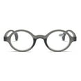 thumbnail image 3 of 4 Pairs of Gray Classic Oval Round Reading Glasses For Women and Men, Spring Hinge Readers +4.00, 3 of 5