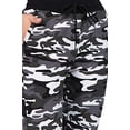 thumbnail image 2 of TD Collections Women Drawstrings camo pritn Jogger Sweatpants- Black High Waisted Pockets Pants (Black/Green, Medium), 2 of 5