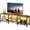 Brown, variant on M optimized TV Stand to 75" TV, 66.9" Entertainment Center with Power Outlet, TV Media Console Table with 3-Tier Open Storage Shelves for Living Room, Bedroom