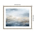 thumbnail image 5 of Kate and Laurel Framed Wall Art Print 'Tonal Abstract Oceanic Nautical Serenity Blue Horizontal' by The Creative Bunch Studio, 42 x 34, Mila Dark Silver Frame, Coastal, Abstract, Beach, Landscapes Art, 5 of 7