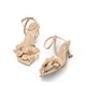 thumbnail image 4 of Sandalias de Tacón Bajo DREAM PAIRS SDHS2436W Nude con Flores para Mujer, 4 of 6