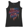thumbnail image 5 of Country Girl USA Flag Women's Tank Top Patriotic Southern Cowgirl Red White Blue American Pride Life Lovers Gift, 5 of 7