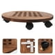 thumbnail image 4 of Soporte para plantas con ruedas, carrito de madera para plantas, macetas, base redonda para macetas, soporte móvil para macetas, 4 of 7