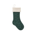 thumbnail image 1 of Gibobby Adornos navideños Calcetines navideños Bolsa de regalo Dulces para niños Interior Vacaciones familiares Fiesta de Navidad Decoración navideña Medias tejidas(Green), 1 of 4