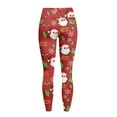 thumbnail image 6 of Renewold Santa Claus Merry Christmas Yoga Pants for Women with Pockets Full Length Workout Leggings High Waist Tummy Control Lounge Pants Activewear Fashion Womens Leggings, XS, 6 of 8