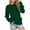 Dark Green, variant on UJNDER Women's Soft Crewneck Sweatshirt Pullover Cozy Winter Workout Top with Pocket Athletic Navy XL