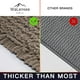 thumbnail image 3 of Alfombra de baño Walensee Contour Alfombra antideslizante para inodoro en forma de U, color topo, 3 of 7