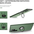 thumbnail image 4 of Samsung Galaxy S22 Ultra Case, Galaxy S22 Ultra Case with HD Screen Protector, [Military Grade] Shockproof Protection Case with 360° Magnetic Ring Holder Kickstand for Samsung S22 Ultra, Green, 4 of 16