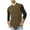 Khaki, variant on Dovford Men's Baseball T-Shirts 3/4 Sleeve Crew Neck Casual Soft Vintage Workout Athletic Classic Fitted Tee Shirt