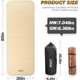 thumbnail image 5 of 4 Inch Self-Inflating Sleeping Pad for Camping, Outdoor Large 8030 Thick Memory Foam Pads Portable 4 Season Camping Mattress for Tents Car Hiking Sleeping Mat Foldable Guest Bed, 5 of 5