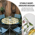 thumbnail image 3 of Watercolor Lemon Leaves Flower Round Fitted Tablecloth with Elastic Edge,Waterproof Table Cloth Fits Tables Up to 36"-44",Wipeable Washable Table Cover for Indoor Outdoor Dinning,Farm Fruit Harvest, 3 of 9