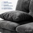 thumbnail image 4 of LASE Muebles Sofá Cama Janeiro Matrimonial Sillón Reclinable 3 Posiciones Boucle Chocolate, 4 of 7