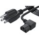 thumbnail image 1 of Garra LCD TV Cable de alimentación de CA Cable: Extra largo 0.98 pies Tipo L Adepaton CZDZ-ST71, 1 of 4