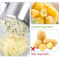 thumbnail image 2 of Prensa Patatas Manual, Prensa Patatas Profesional De Acero Inoxidable, Ideal Para Frutas, Verduras, Comida Para Bebés, 3 Discos Intercambiables, 2 of 4