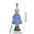 thumbnail image 3 of Dvkptbk Easter Cute Resin Rabbits Ornament Home Garden Decoration Supplies easter decorations, 3 of 6