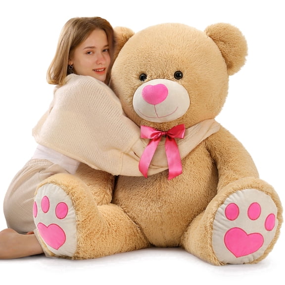 Muiteiur Giant Teddy Bear 47" Giant Stuffed Animal Big Bear Plush Toy