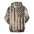 thumbnail image 3 of GHUALURU Men's American Flag Camo Patriotic Graphic Pullover Hoodie, Multi2，3XL, 3 of 6