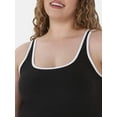 thumbnail image 4 of Athletic Works Women's and Women's Plus ButterCore Tipped Tank Bra, Sizes XS-4X, 4 of 5