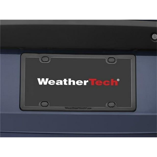 Weathertech License Plate Frame 61020 PlateFrame; Black; ABS Thermoplastic; With Hardware/Click And Stay Screw Caps