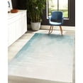 thumbnail image 4 of Ombre Decorative Rug, Fractal Mosaic Form Simplistic Abstract Triangles Color Transition Effect, Quality Carpet for Bedroom Dorm and Living Room, 6 Sizes, Mint Green, by Ambesonne, 4 of 4