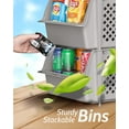 Skywin Plastic Stackable Storage Bins for Pantry Stackable Bins For