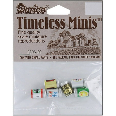 Timeless Miniatures Assorted Beer Cans, 6pk
