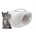thumbnail image 1 of Transportadora para Gato y Perros Pequeños | Jaula para Mascotas con Cama Acolchada | Cierre Seguro | Ventilación Óptima | Portátil y Ligera | Ideal para Viajes | Blanca, 1 of 8