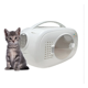 thumbnail image 1 of Transportadora para Gato y Perros Pequeños | Jaula para Mascotas con Cama Acolchada | Cierre Seguro | Ventilación Óptima | Portátil y Ligera | Ideal para Viajes | Blanca, 1 of 8
